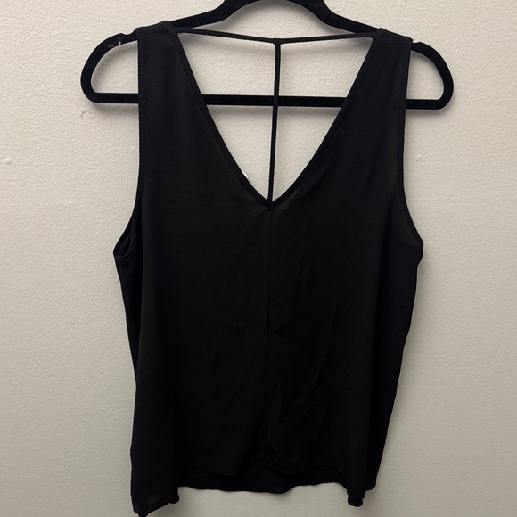 Adrienne Tops - Adrienne Black V-Neck Tank Top